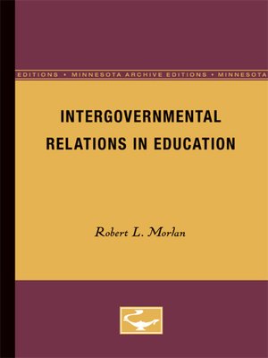 cover image of Intergovernmental Relations in Education